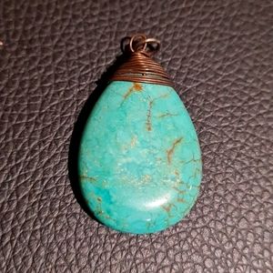 Blue stone pendant